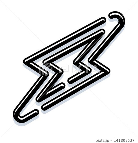 Lightning bolt icon symbolizing speed and energy 141805537