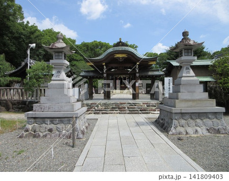 城山八幡宮の神門と境内!愛知県名古屋市 城山八幡宮の神門と境内!愛知県名古屋市 141809403