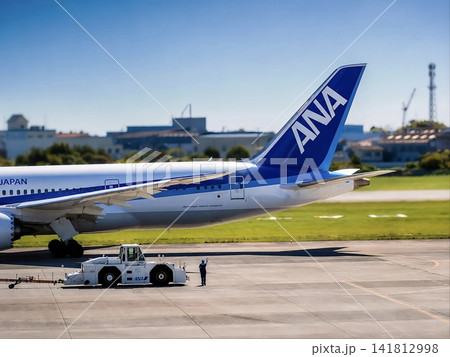 離陸前 ANA 滑走路 離陸前 ANA 滑走路 141812998