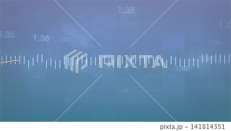Displaying equalizer band on dashboard, showing numeric labels, orange curve, gradient background Displaying equalizer band on dashboard, showing numeric labels, orange curve, gradient background 141814351