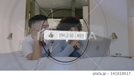 Viewing men in tee and blue top reclining on bed in bedroom, checking laptop 156,250 LIKES Viewing men in tee and blue top reclining on bed in bedroom, checking laptop 156,250 LIKES 141818017