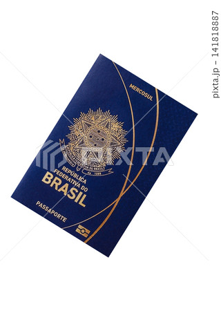 Brazil, Brazilian passport or id document with tickets for flight, travel. Brazilian passport Brazil, Brazilian passport or id document with tickets for flight, travel. Brazilian passport 141818887