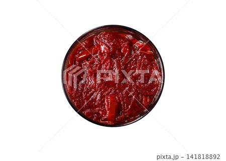 Grated beetroot with salt and spices as an ingredient for borscht or a vegan salad. Grated beetroot Grated beetroot with salt and spices as an ingredient for borscht or a vegan salad. Grated beetroot 141818892