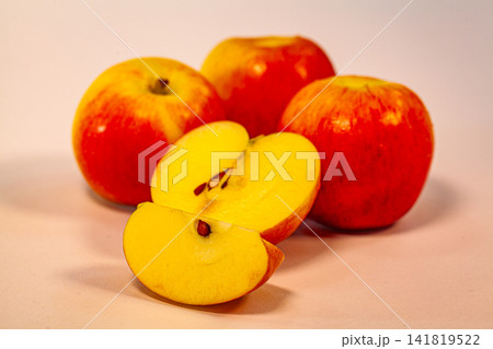 Fresh Red Apples Isolated on White Background Fresh Red Apples Isolated on White Background 141819522