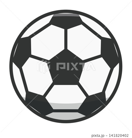 シンプルなサッカーボールのイラスト シンプルなサッカーボールのイラスト 141820402