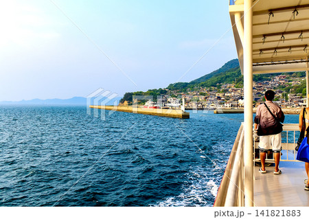 【香川】夏の男木島 夕方のめおんからの景色 【香川】夏の男木島 夕方のめおんからの景色 141821883