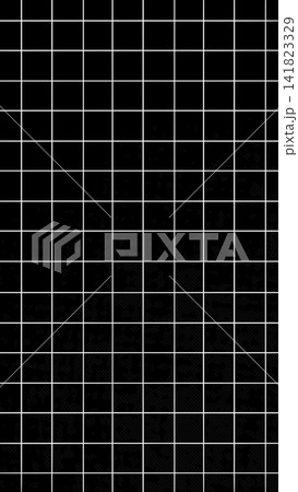 黒背景に白い方眼グリッドを敷いた幾何学背景 黒背景に白い方眼グリッドを敷いた幾何学背景 141823329