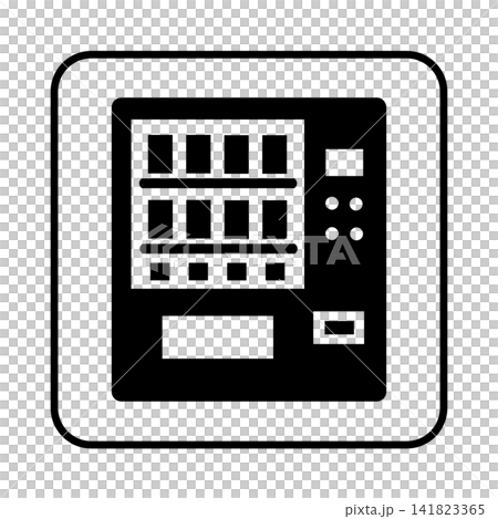 自動販賣機指南輪廓圖標 自動販賣機指南輪廓圖標 141823365