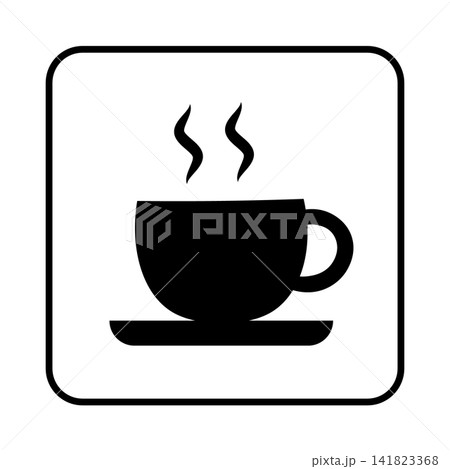 コーヒー案内のシルエットアイコン 141823368
