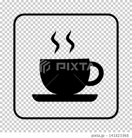 コーヒー案内のシルエットアイコン 141823368