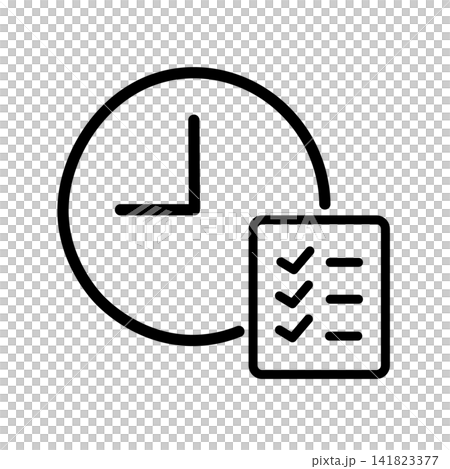 Attendance management silhouette icon 141823377