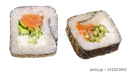 sushi roll isolated on white background without a shadow sushi roll isolated on white background without a shadow 141823662