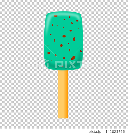 アイスキャンディ　四角　チョコミント 141823766