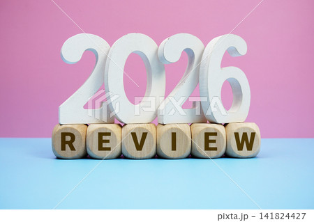 REVIEW 2026 alphabet letters on pink and blue background 141824427