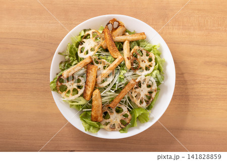 根菜サラダ(揚げ 蓮根 長芋) 根菜サラダ(揚げ 蓮根 長芋) 141828859