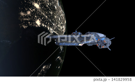 宇宙船と惑星 141829958