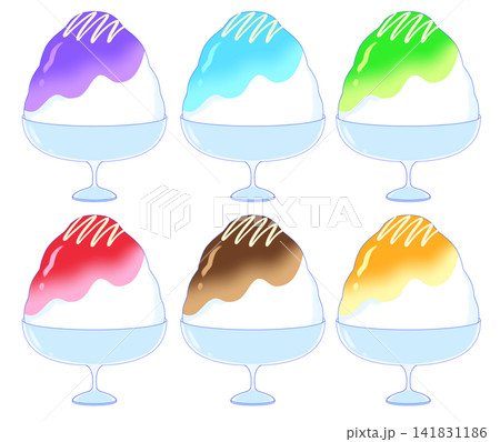 シンプルなかき氷のイラスト 141831186