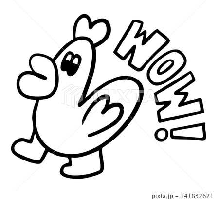 Hand drawn chicken outline for kid colouring book, art, painting, animal, icon, pet shop, vet, farm, yard, sticker, cartoon character, standee, toddler, baby, brooch, print, plush toy, doll, nature Hand drawn chicken outline for kid colouring book, art, painting, animal, icon, pet shop, vet, farm, yard, sticker, cartoon character, standee, toddler, baby, brooch, print, plush toy, doll, nature 141832621
