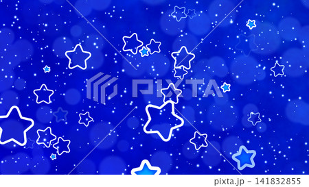 Fancy Star Background Blue 141832855