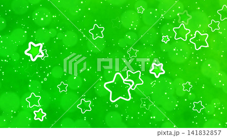 Fancy Star Background Green 141832857