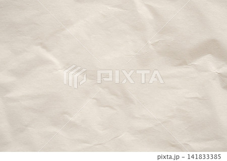 Abstract white crumpled and creased recycle paper texture background 141833385