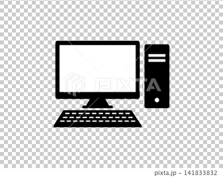 Desktop computer icon Desktop computer icon 141833832