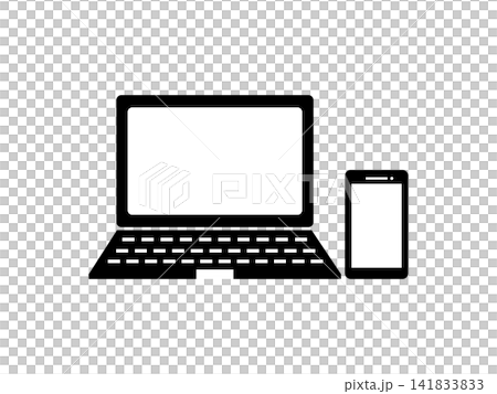 Simple laptop illustration Simple laptop illustration 141833833