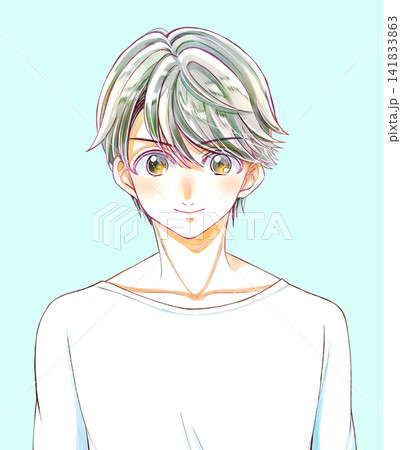 笑顔の男子　白T 141833863