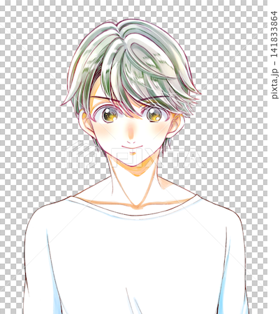 笑顔の男子 白T 笑顔の男子 白T 141833864