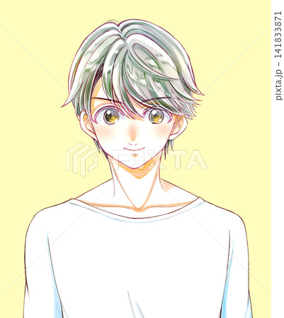 笑顔の男子 白T 笑顔の男子 白T 141833871