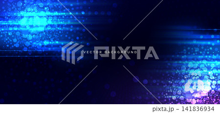 Futuristic digital data technology Background with dotted pattern element glowing. 141836934