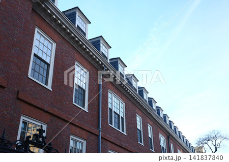 Harvard University campus and historic neighborhood in Cambridge, Boston Harvard University campus and historic neighborhood in Cambridge, Boston 141837840