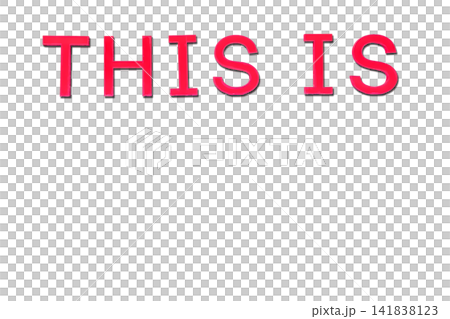 Red sign This is on blue with grids by side 141838123