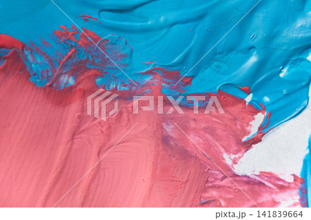 A detailed swatch showcasing the intersection of two different cosmetic textures 141839664