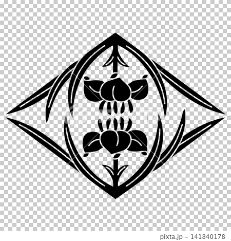 This is a family crest. It's called the Nakayama family iris crest. This is a family crest. It's called the Nakayama family iris crest. 141840178