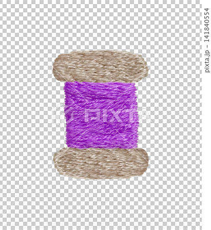 [Thread Winding] Hand Embroidery Illustration Material 141840554