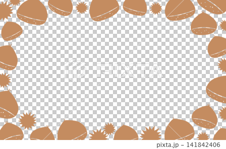 Simple chestnut brown transparent frame_horizontal Simple chestnut brown transparent frame_horizontal 141842406