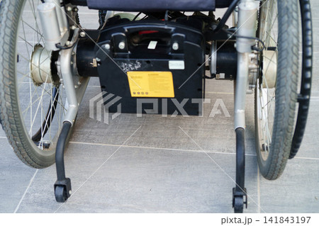 Bangkok, Thailand May 2, 2026 Battery power electric wheelchair. 141843197