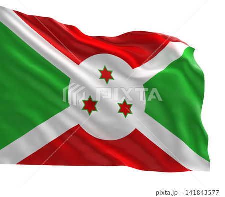 Burundi Flag - National Flag Illustration 141843577