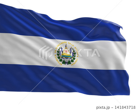 El Salvador Flag - National Flag Illustration El Salvador Flag - National Flag Illustration 141843718