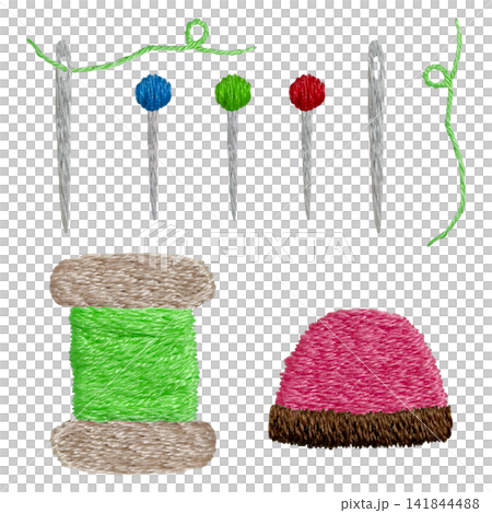 [Sewing Kit] Hand Embroidery Illustration Material 141844488