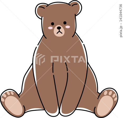 かわいいクマのイラスト かわいいクマのイラスト 141844736