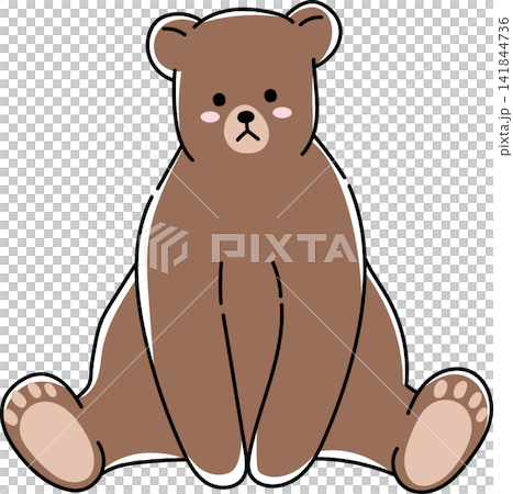 かわいいクマのイラスト かわいいクマのイラスト 141844736