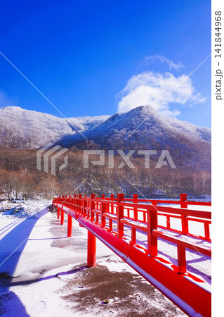 赤城神社 啄木鳥橋 群馬県 赤城山 大洞赤城神社 冬 赤城神社 啄木鳥橋 群馬県 赤城山 大洞赤城神社 冬 141844968