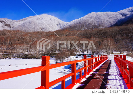 赤城神社 啄木鳥橋 群馬県 赤城山 大洞赤城神社 冬 赤城神社 啄木鳥橋 群馬県 赤城山 大洞赤城神社 冬 141844979