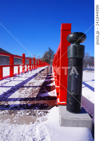 赤城神社 啄木鳥橋 群馬県 赤城山 大洞赤城神社 冬 赤城神社 啄木鳥橋 群馬県 赤城山 大洞赤城神社 冬 141844990