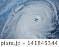 Hurricane, tornado from space. Elements of this image furnished by NASA 141845344