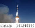 The launch of the space shuttle against the background of the sky and smoke. Elements of this image furnished by NASA 141845349