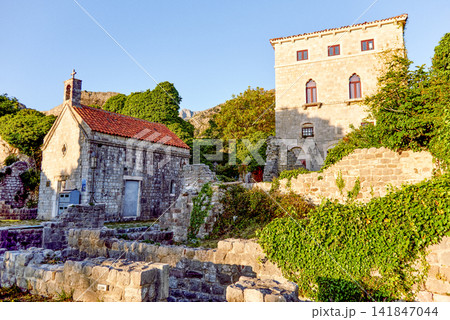 Fortress old town, stone heritage, fortification building, Stari Bar, Montenegro Fortress old town, stone heritage, fortification building, Stari Bar, Montenegro 141847044