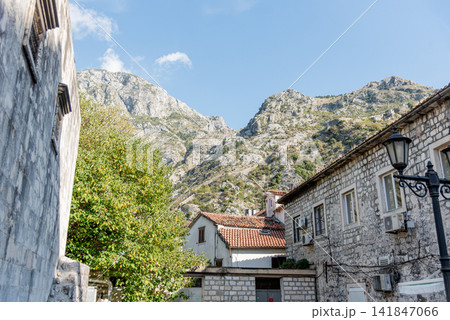 Kotor, Montenegro, Fortress landmark inside old part of city Kotor, Montenegro, Fortress landmark inside old part of city 141847066